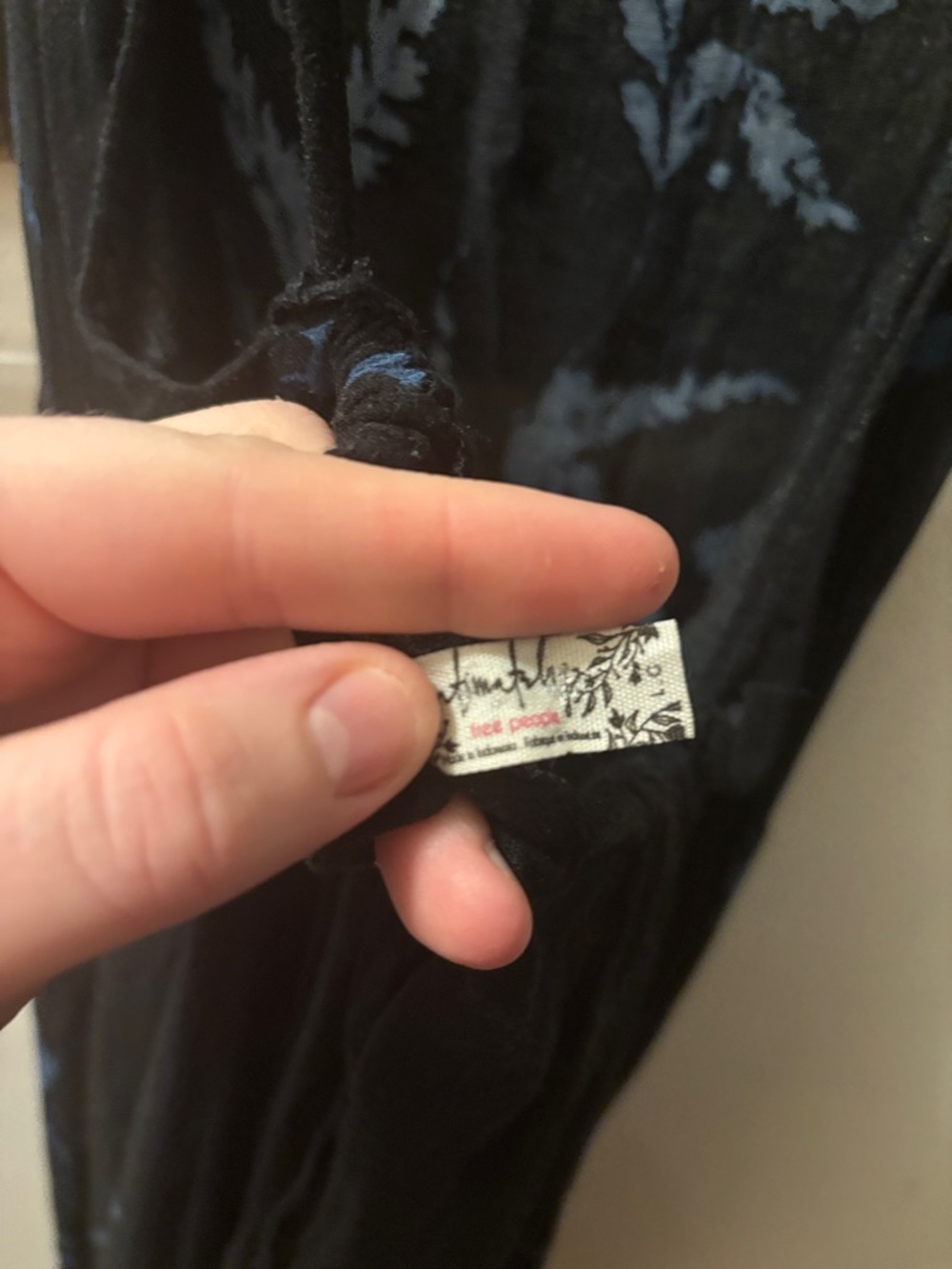 Free people black floral maxi - Picture 3 of 3